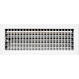 Aluminum Adjustable 1-Way Deflection Wall Register, 18" x 6", White