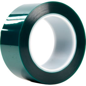 8992 Polyester Tape, 3.2 Mil, 2"W x 72 Yards, Green, 24 Rolls/Case