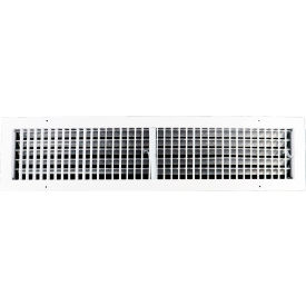 Aluminum Adjustable 1-Way Deflection Wall Register, 30" x 6", White