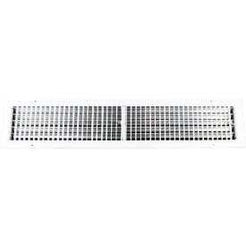 Aluminum Adjustable 1-Way Deflection Wall Register, 36" x 6", White