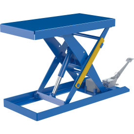 Steel Foot Pump Powered Scissor Cart, 40-3/8" x 20-3/8" Platform, 1000 lb. Capacity
