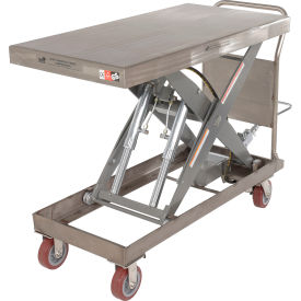 Steel Lift and Tilt Carts with Sequence Select, 47" x 24" Platform, 2000 lb. Capacity