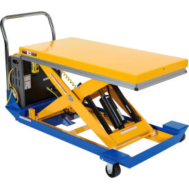 Steel DC Powered Scissor Cart, 48" x 32" Platform, 1000 lb. Capacity