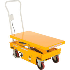 Steel DC Powered Scissor Cart, 40" x 20" Platform, 2000 lb. Capacity