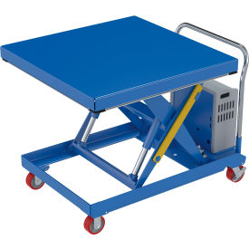12V DC Powered Hydraulic Elevating Cart, 42-3/8" x 42-3/8" Platform, 2000 lb. Capacity
