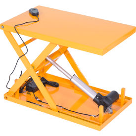 Steel Electric Linear Actuated Scissor Lift Table, 27-3/4"L x 15-3/4"W, 200 lb. Capacity