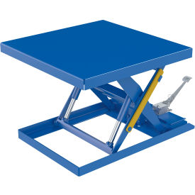 Steel Foot Pump Powered Scissor Cart, 42-3/8" x 42-3/8" Platform, 2000 lb. Capacity