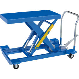 Steel Heavy Duty Low Profile Scissor Lift Cart, 40-3/8" x 20-3/8" Platform, 2000 lb. Cap