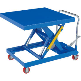 Steel Scissor Lift Table Foot Pump, 42-3/8" x 42-3/8" Platform, 2000 lb. Capacity