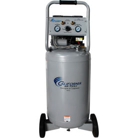 Ultra Quiet & Oil-Free Portable Air Compressor, 20 Gal. Cap., 2.9 CFM, 1-1/2 HP