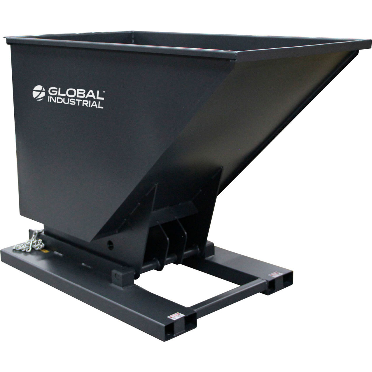 Hydraulic Powered Self-Dumping Forklift Hopper, 1 Cu. Yd., 6000 lb. Capacity