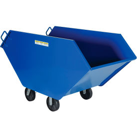 Steel Chip & Waste Truck, 1-3/4 Cu. Yd., 2000 lb. Capacity, Blue