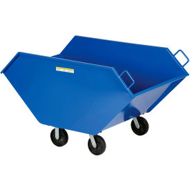 Steel Chip & Waste Truck, 2-1/16 Cu. Yd., 2000 lb. Capacity, Blue