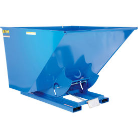Steel Medium Duty D-Style Self Dumping Hopper, 2-1/2 Cu. Yd., 4000 lb. Capacity, Blue