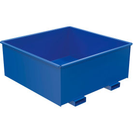 Steel Rotating Heavy Duty Box Hopper, 1-1/4 Cu. Yd., 6000 lb. Capacity, Blue