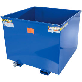 Steel Rotating Heavy Duty Box Hopper, 2-1/2 Cu. Yd., 6000 lb. Capacity, Blue
