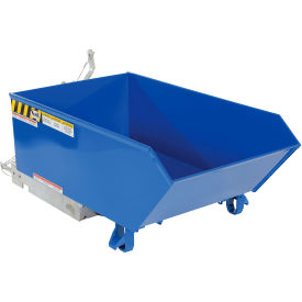 Light Duty H-Style Low Profile Self Dumping Hopper, 1/4 Cu. Yd., 2000 lb. Cap., Blue
