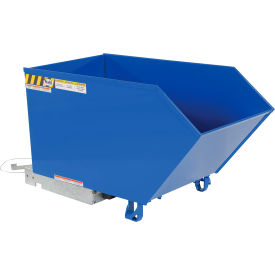 Light Duty H-Style Low Profile Self Dumping Hopper, 1/2 Cu. Yd., 2000 lb. Cap., Blue