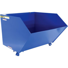 Light Duty H-Style Low Profile Self Dumping Hopper, 1-1/2 Cu. Yd., 2000 lb. Cap., Blue
