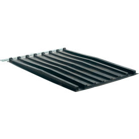 Polyethylene Heavy Duty D-Style Hopper Lid For 1 Cu. Yd. Hoppers, Black