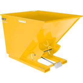 Steel Medium Duty D-Style Self Dumping Hopper, 2 Cu. Yd., 4000 lb. Capacity, Yellow