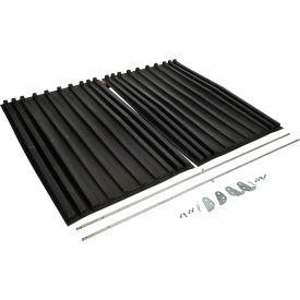 Polyethylene Heavy Duty D-Style Hopper Lid For 3 Cu. Yd. Hoppers, Black