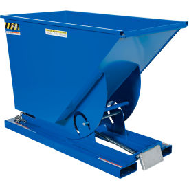 Steel Heavy Duty D-Style Self Dumping Hopper, 3/4 Cu. Yd., 6000 lb. Capacity, Blue