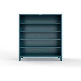 Extreme Duty Closed Shelving Unit, 4 Shelf, 72"W x 24"D x 72"H, Blue