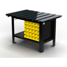 Weld Fixture Table, 54"W x 36"D x 37"H, Black