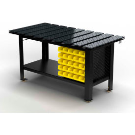 Weld Fixture Table, 70"W x 36"D x 37"H, Black