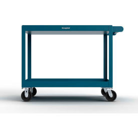 Mobile Service Cart w/ 2 Shelves, 4800 lb Capacity, 48"L x 32"W x 40"H, Blue