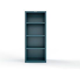 Heavy Duty 18 GA, Closed Shelving Unit, 3 Shelves, 30"W x 24"D x 72"H, Blue