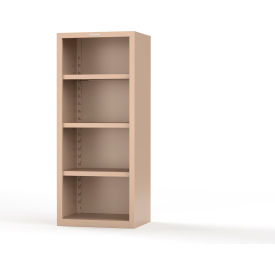 Heavy Duty 18 GA Closed Shelving Unit, 3 Shelves, 30"W x 24"D x 72"H, Beige