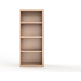 Heavy Duty 18 GA Closed Shelving Unit, 3 Shelves, 30"W x 18"D x 72"H, Beige