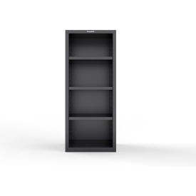 Heavy Duty 18 GA Closed Shelving Unit, 3 Shelves, 30"W x 24"D x 72"H, Black