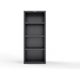 Heavy Duty 18 GA Closed Shelving Unit, 3 Shelves, 30"W x 18"D x 72"H, Black