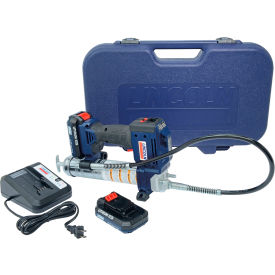 PowerLuber 20V Lithium Ion Cordless Grease Gun Kit with 2 Batteries