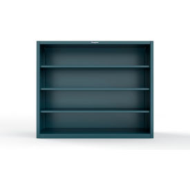 Extreme Duty Closed Shelving Unit, 3 Shelf, 72"W x 24"D x 60"H, Blue