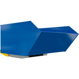 Steel Heavy Duty H-Style Bump & Dump Hopper, 1 Cu. Yd., 6000 lb. Capacity, Blue