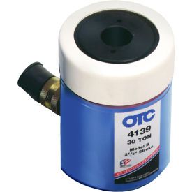 Spring-Return Hollow Center Hydraulic Ram, 30 Ton Capacity