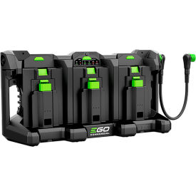 PGX Commercial Battery Charging 3-Port Dock, 56V, Black/Green