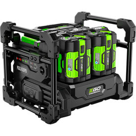PGX Commercial Battery Charging Power Bank Kit, Lithium Battery, 56V, Black/Green