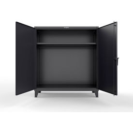 Extra Heavy Duty Uniform Cabinet w/ Hanger Rod, 60"W x 24"D x 66"H, Black