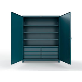 Extra Heavy Duty Cabinet, 60"W x 24"D x 75"H, Blue, RAL5001