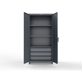 EHD Cabinet w/SecuRam ScanLogic Basic Lock, 36"W x 24"D x 75"H, Dark Gray