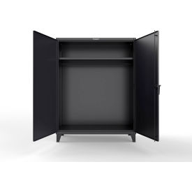 Extra Heavy Duty Uniform Cabinet w/ Hanger Rod, 60"W x 24"D x 78"H, Black