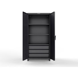 Extra Heavy Duty Cabinet w/CompX 150 Lock, 36"W x 24"D x 75"H, Black