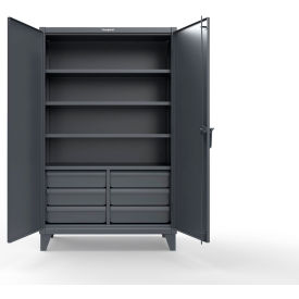HD Cabinet w/SecuRam SafeLogic Basic Lock, 48"W x 24"D x 78"H, Dark Gray
