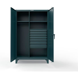 Extreme Duty Uniform Cabinet w/ 3 Shelves, 48"W x 24"D x 78"H, Blue