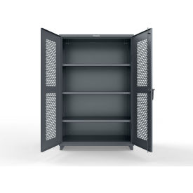 HD Stationary Ventilated Cabinet, 48"W x 24"D x 75"H, Dark Gray